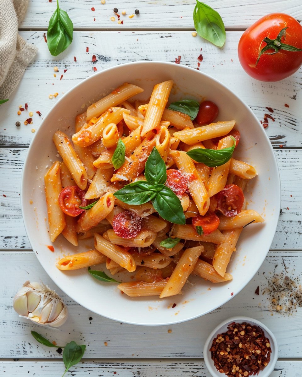 Creamy Tomato Garlic Pasta